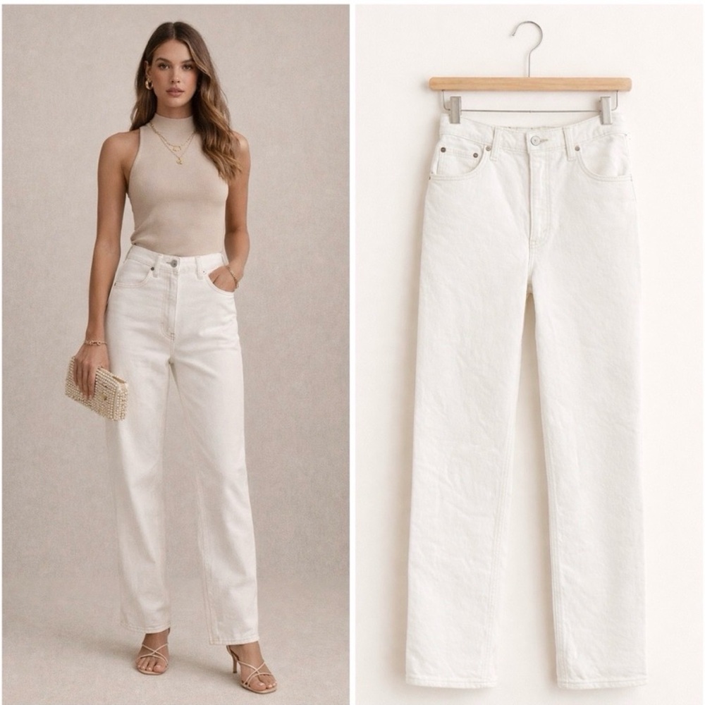 Abercrombie Ultra High Rise 90s Straight Leg Jeans